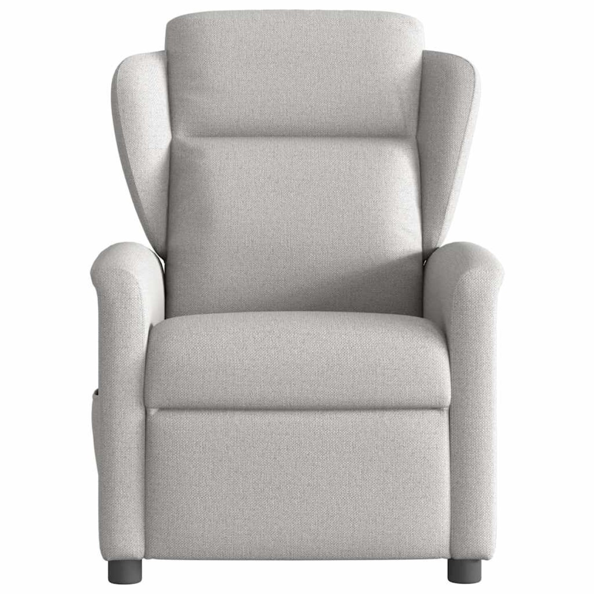 vidaXL καρέκλα ανάκλισης μασάζ Cloud Grey Fabric