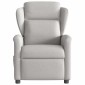 vidaXL καρέκλα ανάκλισης μασάζ Cloud Grey Fabric