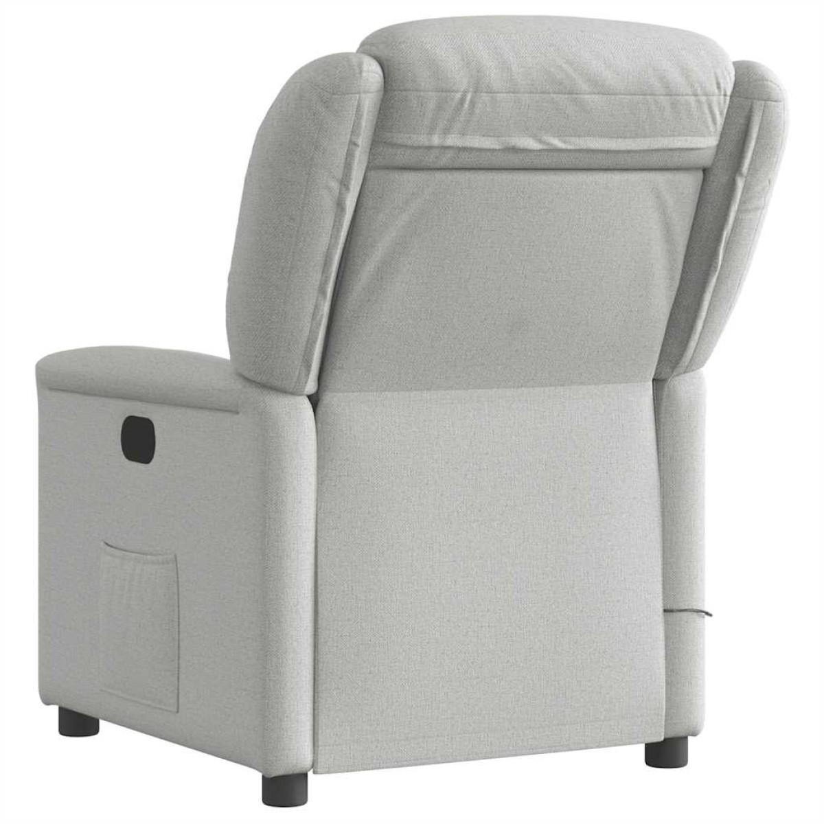 vidaXL καρέκλα ανάκλισης μασάζ Cloud Grey Fabric