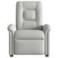 vidaXL καρέκλα ανάκλισης μασάζ Cloud Grey Fabric