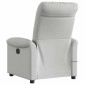 vidaXL καρέκλα ανάκλισης μασάζ Cloud Grey Fabric