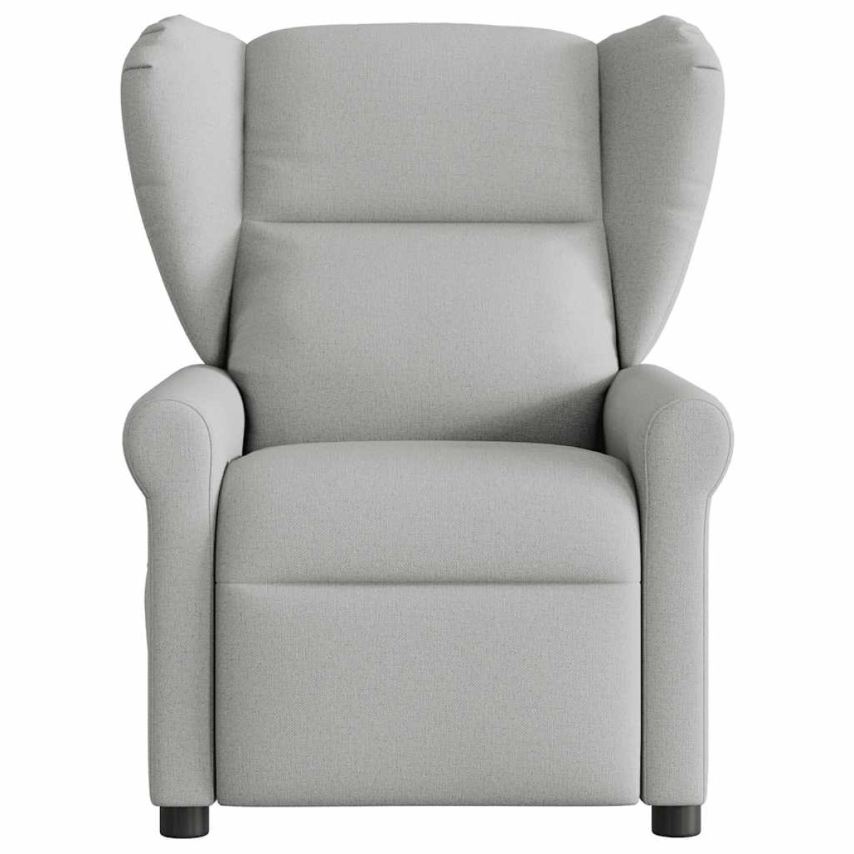 vidaXL καρέκλα ανάκλισης μασάζ Cloud Grey Fabric