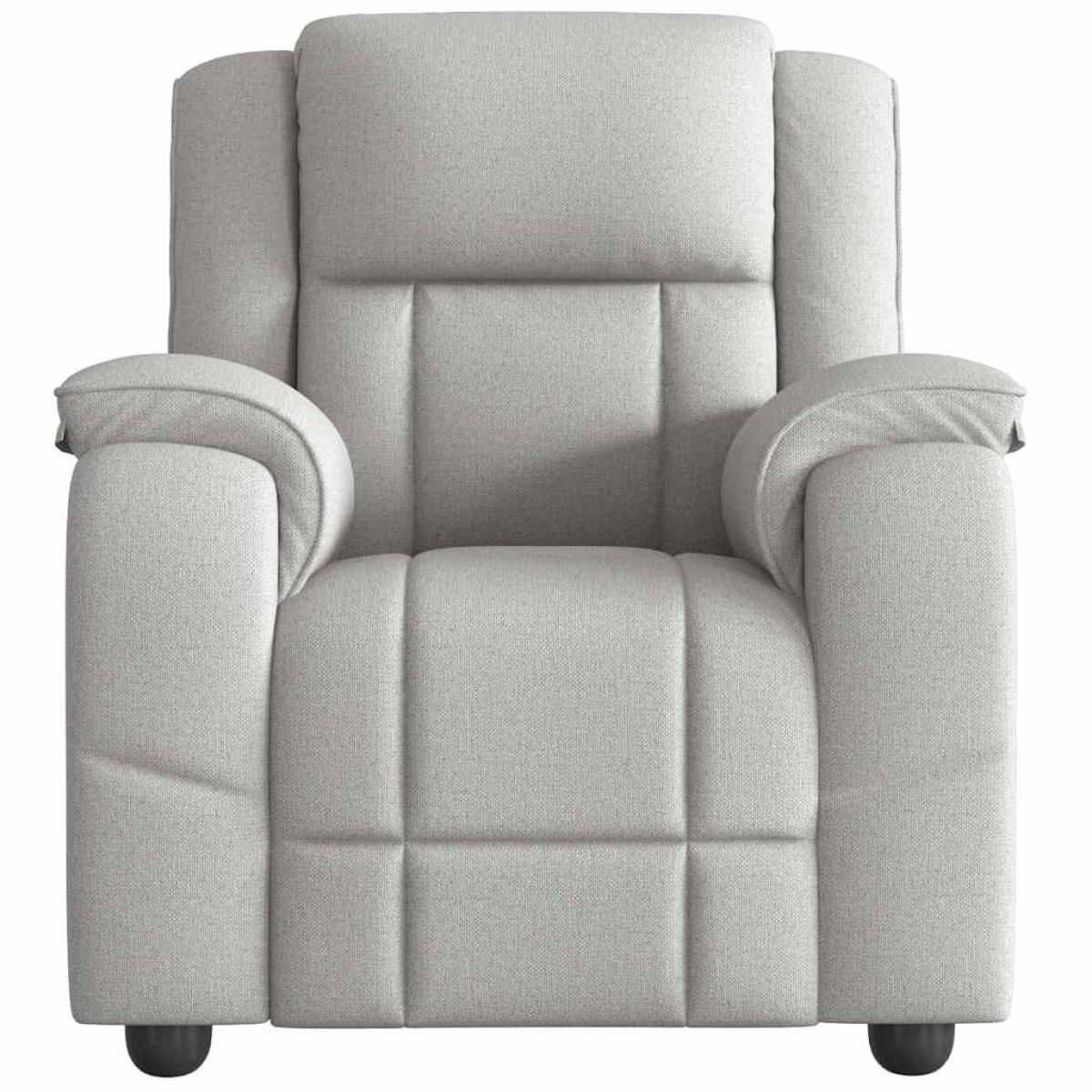 vidaXL καρέκλα ανάκλισης μασάζ Cloud Grey Fabric