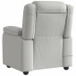 vidaXL καρέκλα ανάκλισης μασάζ Cloud Grey Fabric