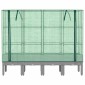 vidaXL Ζαρντινιέρα Υπερυψ. Κάλυμμα Θερμοκηπίου Όψη Ρατάν 160x40x140 εκ