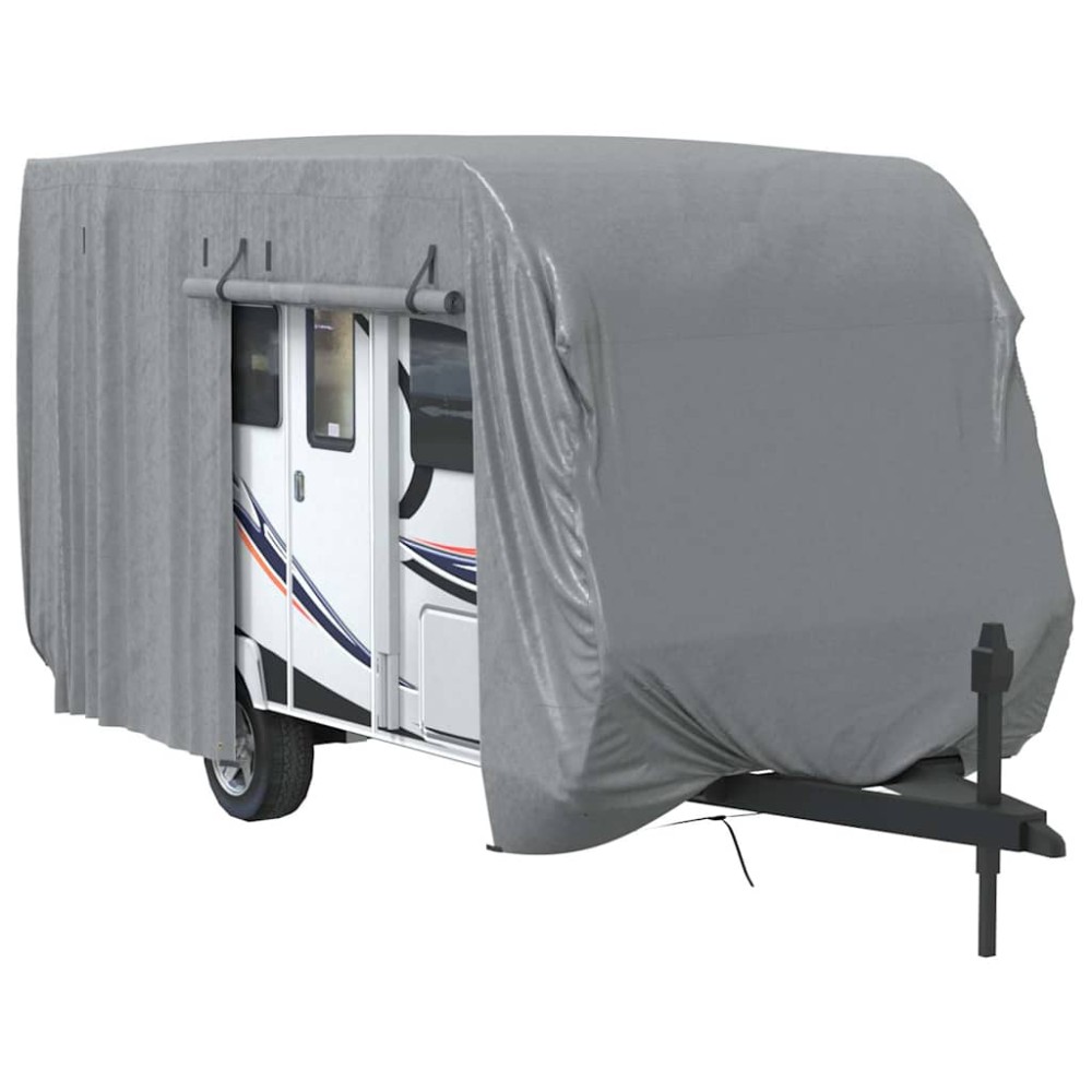 vidaXL Κάλυμμα τροχόσπιτου Γκρι 460x250x220 cm Μη υφασμένο ύφασμα