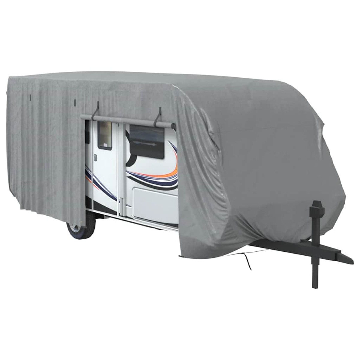 vidaXL Κάλυμμα τροχόσπιτου Γκρι 732x250x220 cm Μη υφασμένο ύφασμα