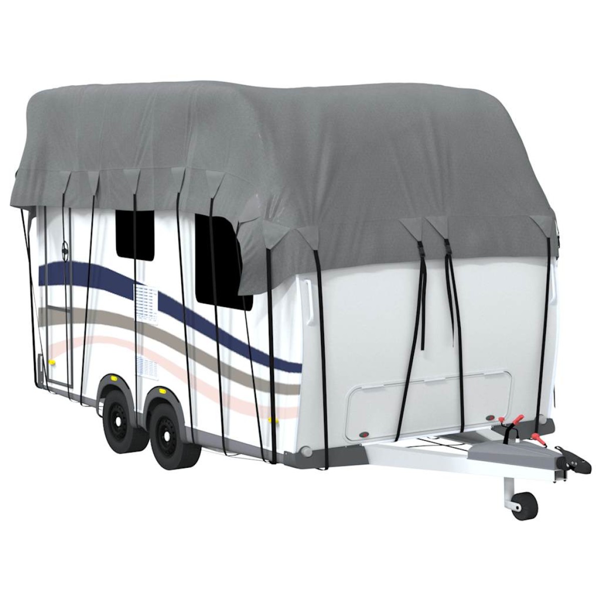 vidaXL Κάλυψη οροφής τροχόσπιτου Γκρι 600x300 cm Μη υφασμένο ύφασμα