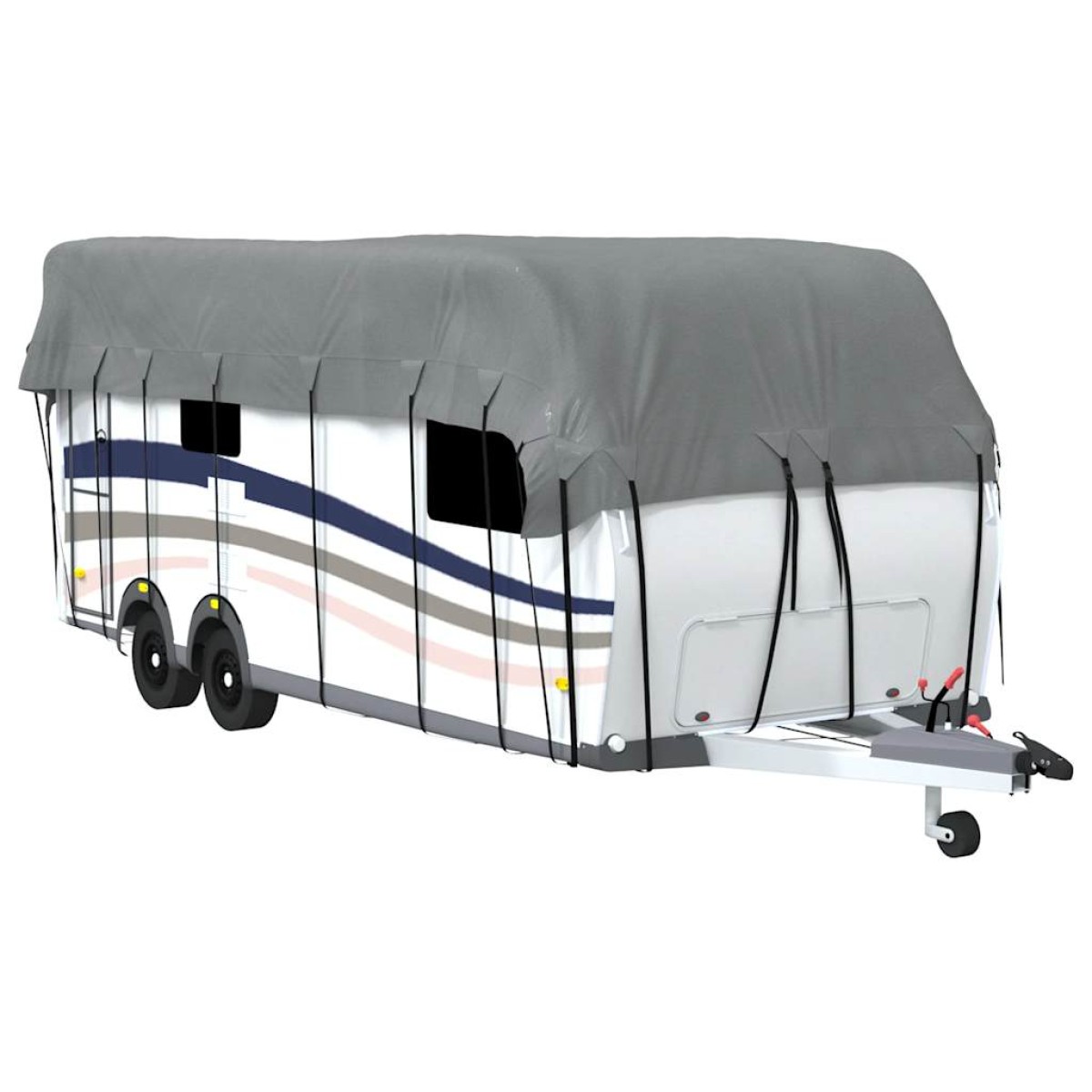 vidaXL Κάλυψη οροφής τροχόσπιτου Γκρι 700x300 cm Μη υφασμένο ύφασμα