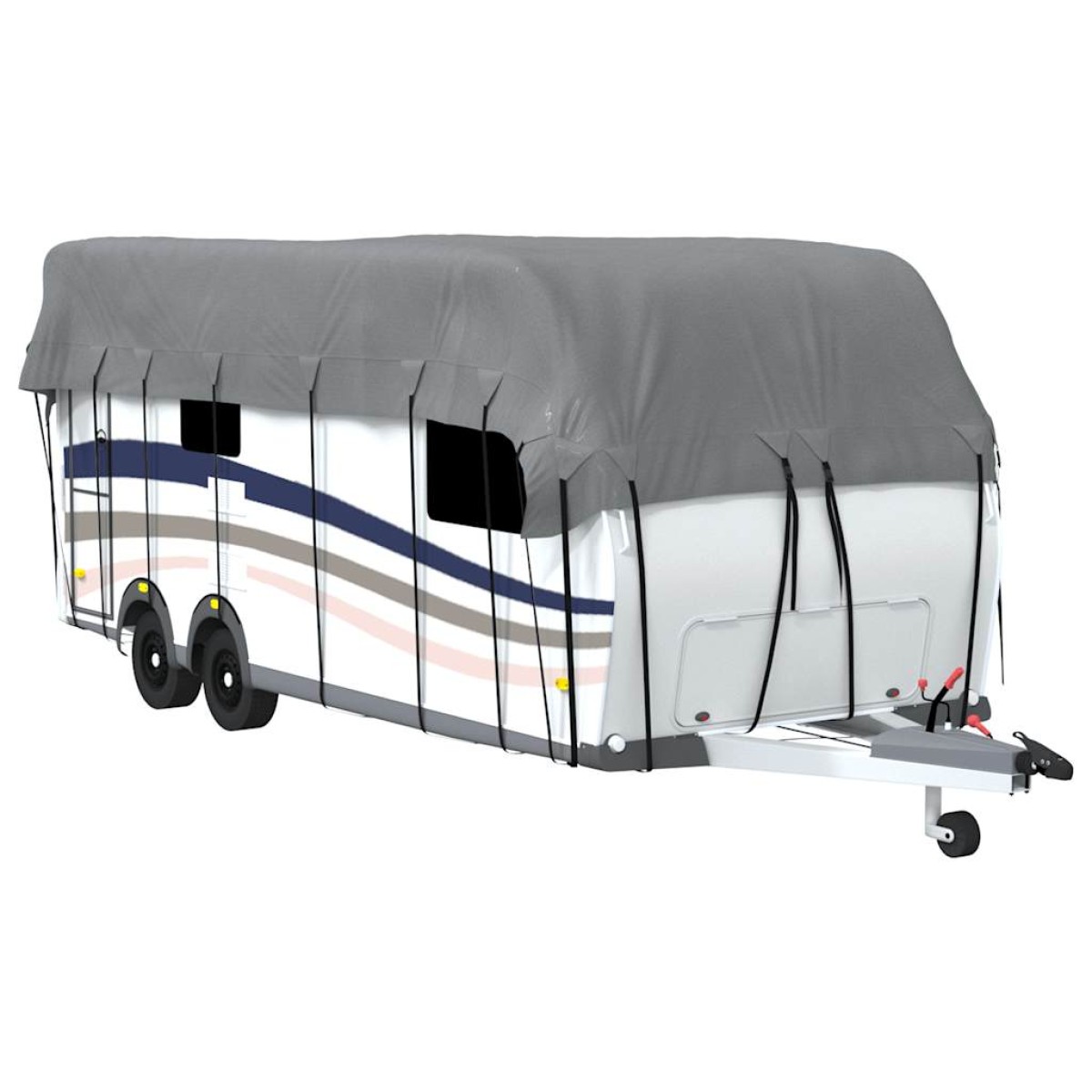 vidaXL Κάλυψη οροφής τροχόσπιτου Γκρι 800x300 cm Μη υφασμένο ύφασμα