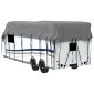 vidaXL Κάλυψη οροφής τροχόσπιτου Γκρι 800x300 cm Μη υφασμένο ύφασμα