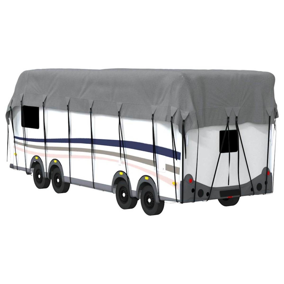 vidaXL Κάλυψη οροφής τροχόσπιτου Γκρι 900x300 cm Μη υφασμένο ύφασμα