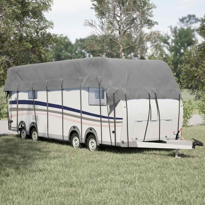 vidaXL Κάλυψη οροφής τροχόσπιτου Γκρι 1000x300 cm Μη υφασμένο ύφασμα