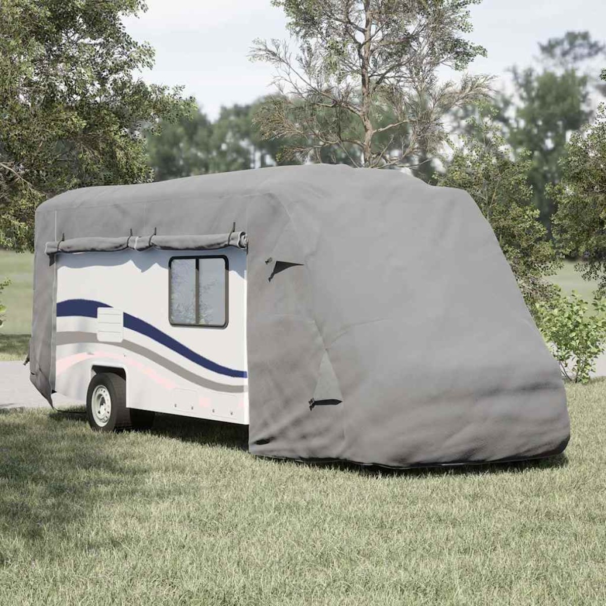 vidaXL Καλύμματα αυτοκινούμενων γκρι 730x235x275 cm μη υφασμένο ύφασμα