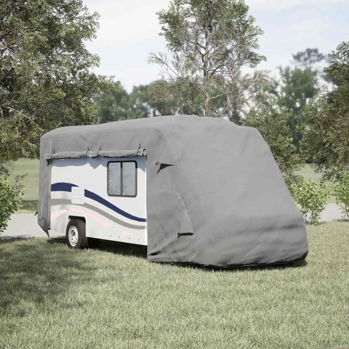 vidaXL Καλύμματα αυτοκινούμενων γκρι 730x235x275 cm μη υφασμένο ύφασμα