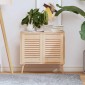 vidaXL Πόρτες ντουλαπιών Louvred Design 2 τεμάχια 39,5x29,5 cm