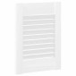 vidaXL Πόρτες ντουλαπιών Louvred Design 2 τεμάχια Λευκό 39,5x29,5 cm
