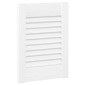 vidaXL Πόρτες ντουλαπιών Louvred Design 4 τεμάχια Λευκό 39,5x29,5 cm
