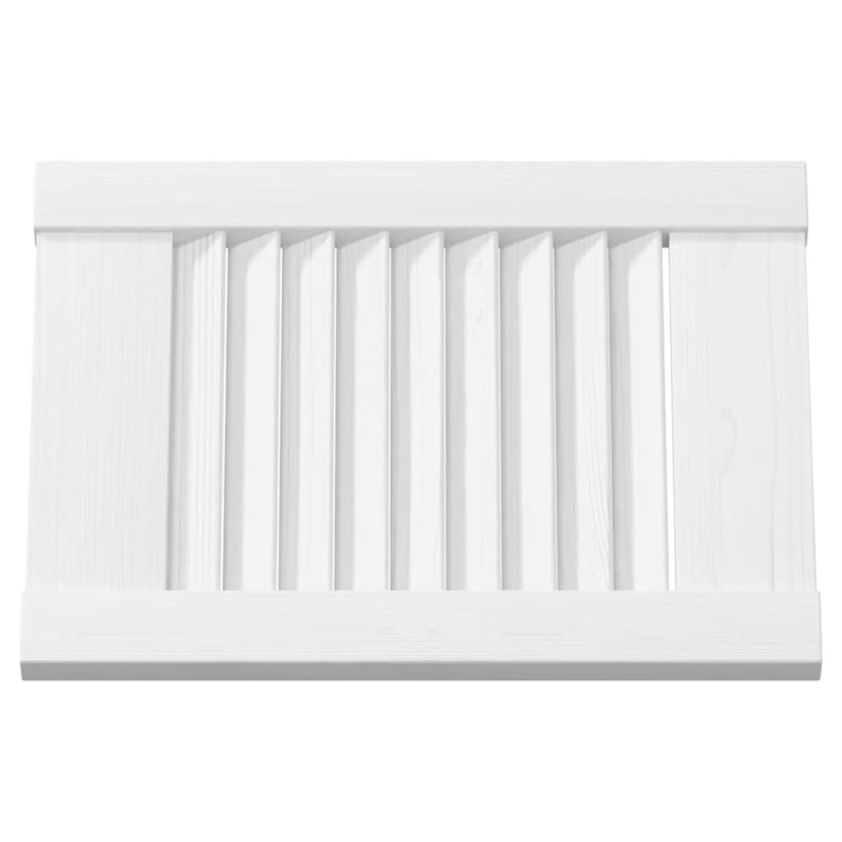 vidaXL Πόρτες ντουλαπιών Louvred Design 4 τεμάχια Λευκό 39,5x29,5 cm
