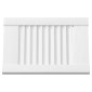 vidaXL Πόρτες ντουλαπιών Louvred Design 4 τεμάχια Λευκό 39,5x29,5 cm