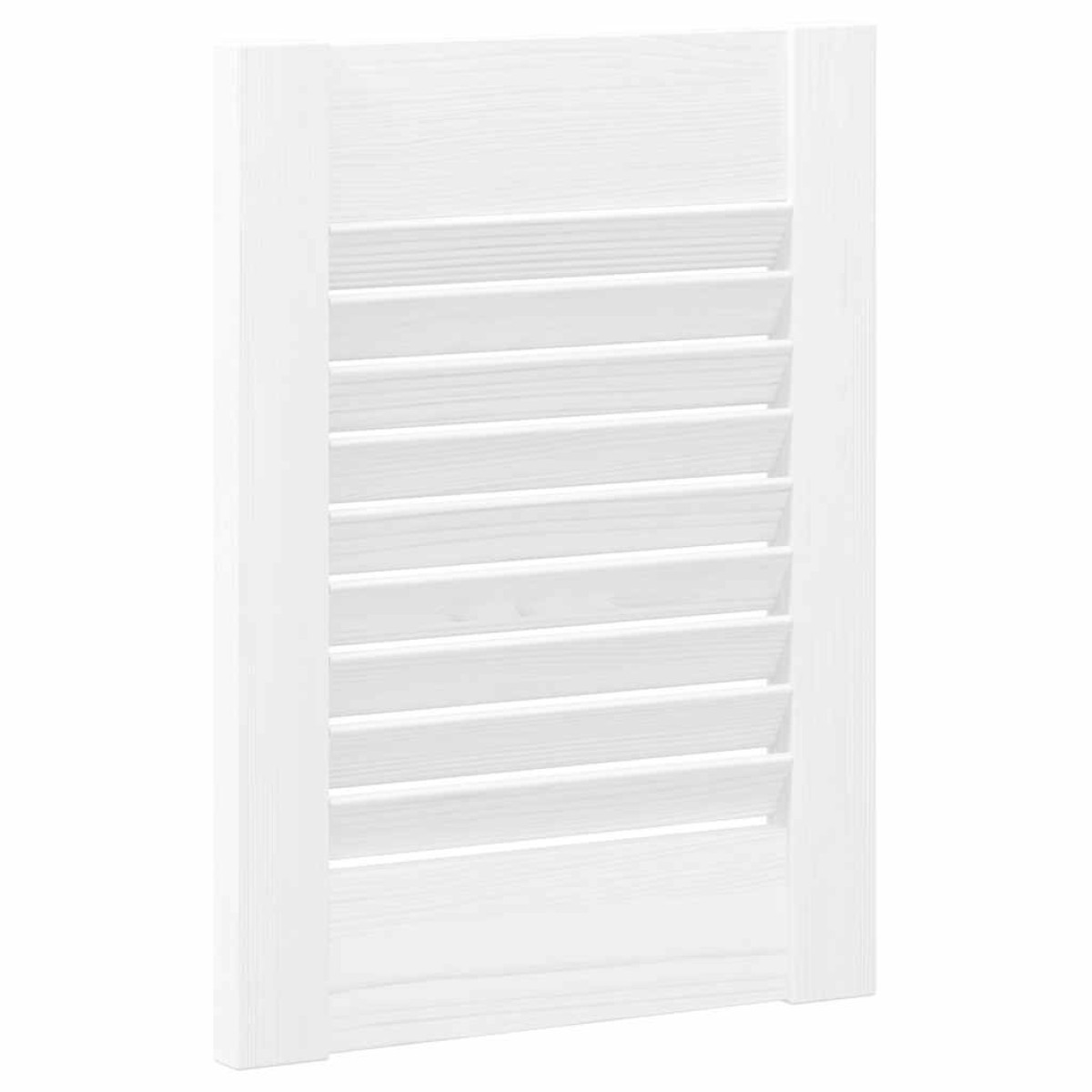 vidaXL Πόρτες ντουλαπιών Louvred Design 4 τεμάχια Λευκό 39,5x29,5 cm