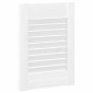 vidaXL Πόρτες ντουλαπιών Louvred Design 4 τεμάχια Λευκό 39,5x29,5 cm