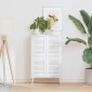 vidaXL Πόρτες ντουλαπιών Louvred Design 4 τεμάχια Λευκό 39,5x29,5 cm