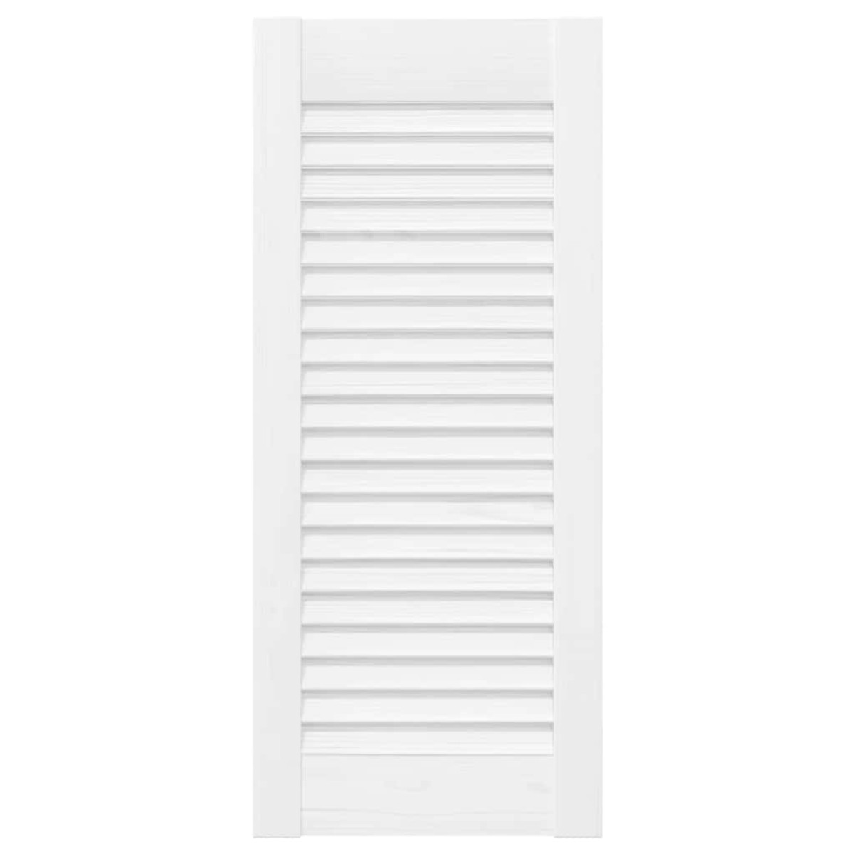 vidaXL Πόρτα ντουλαπιού Louvred Design Λευκό 61,5x29,5 cm
