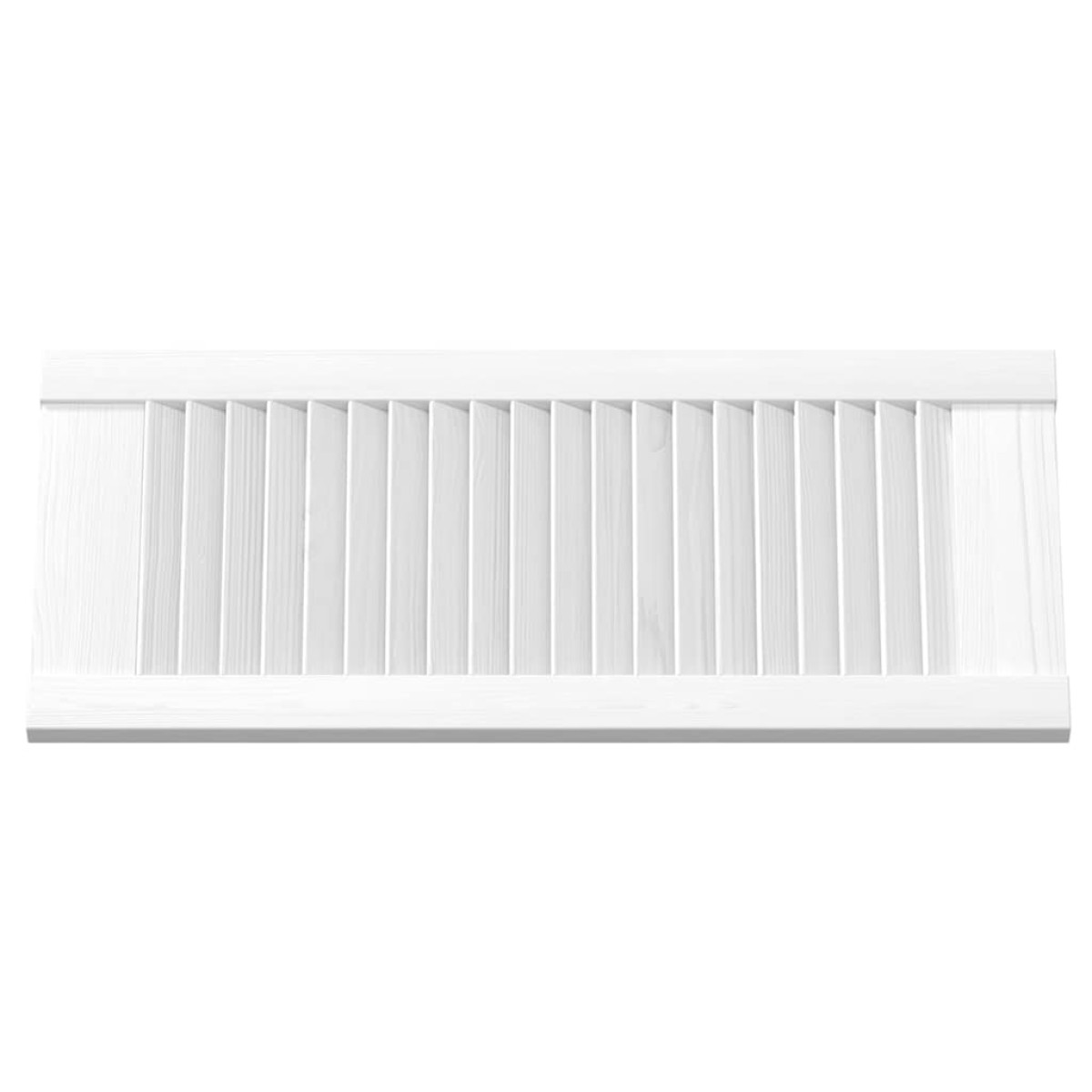 vidaXL Πόρτα ντουλαπιού Louvred Design Λευκό 61,5x29,5 cm