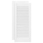 vidaXL Πόρτες ντουλαπιών Louvred Design 2 τεμάχια Λευκό 61,5x29,5 cm