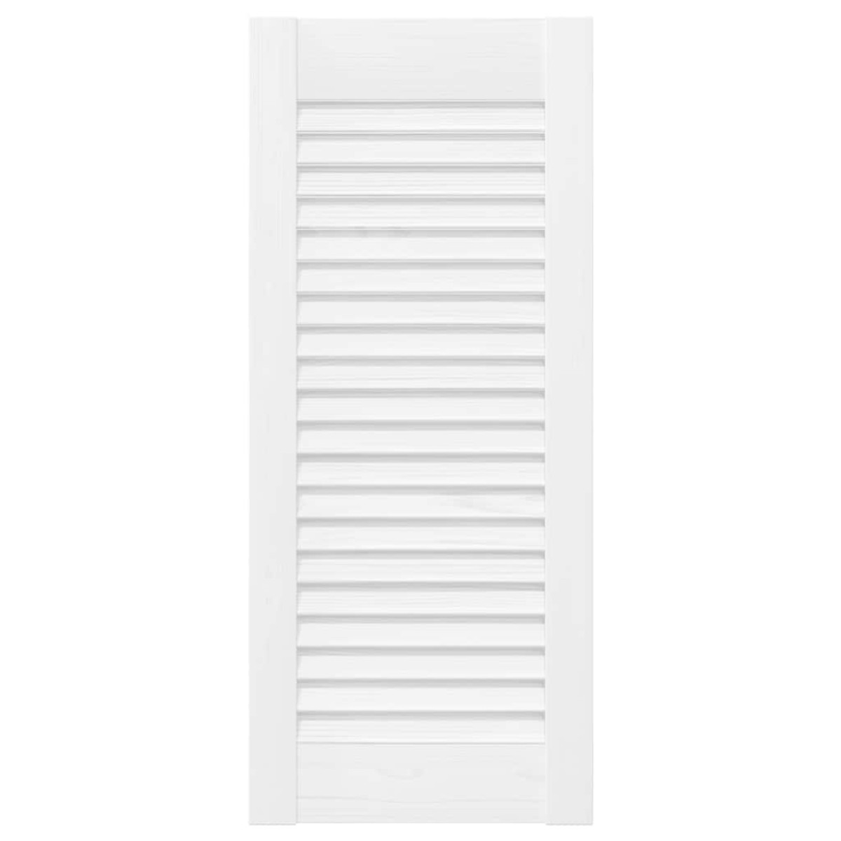 vidaXL Πόρτες ντουλαπιών Louvred Design 2 τεμάχια Λευκό 61,5x29,5 cm