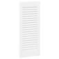 vidaXL Πόρτες ντουλαπιών Louvred Design 4 τεμάχια Λευκό 61,5x29,5 cm
