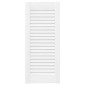 vidaXL Πόρτες ντουλαπιών Louvred Design 4 τεμάχια Λευκό 61,5x29,5 cm
