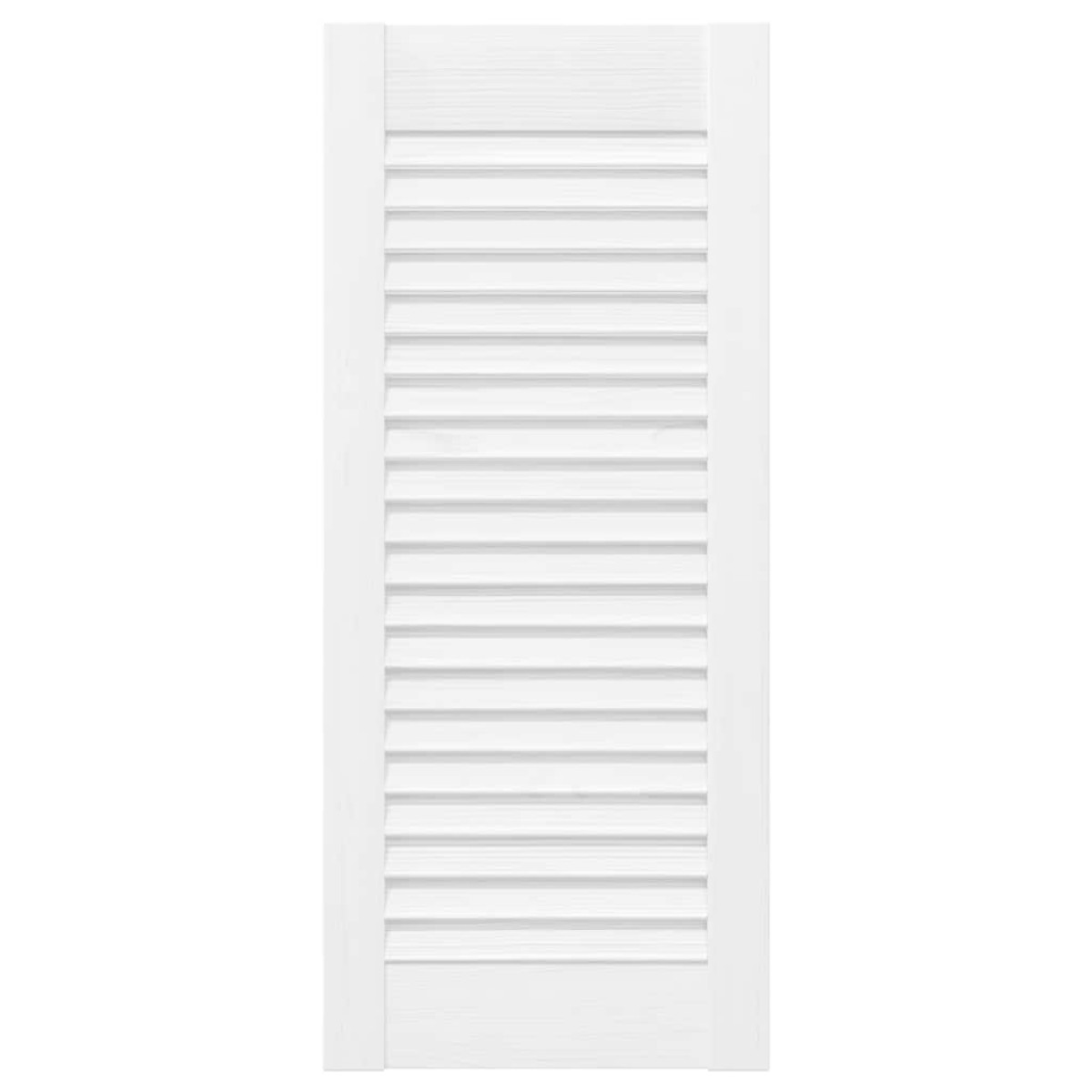 vidaXL Πόρτες ντουλαπιών Louvred Design 2 τεμάχια Λευκό 69x29,5 cm