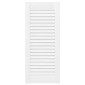 vidaXL Πόρτες ντουλαπιών Louvred Design 2 τεμάχια Λευκό 69x29,5 cm