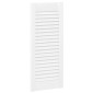 vidaXL Πόρτες ντουλαπιών Louvred Design 4 τεμάχια Λευκό 69x29,5 cm