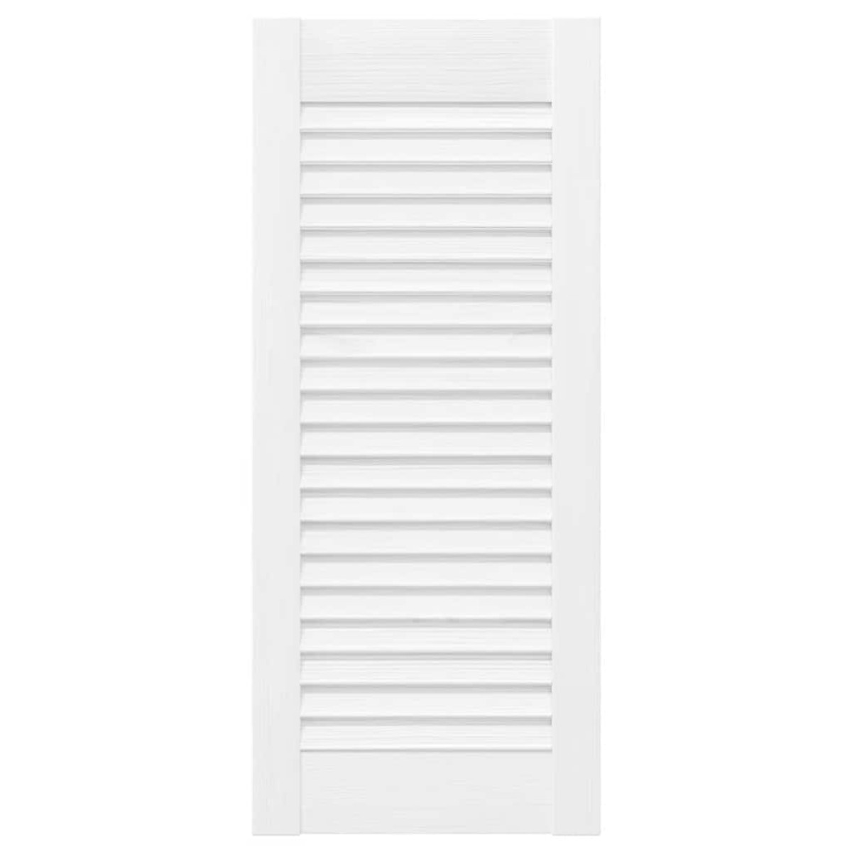 vidaXL Πόρτες ντουλαπιών Louvred Design 4 τεμάχια Λευκό 69x29,5 cm