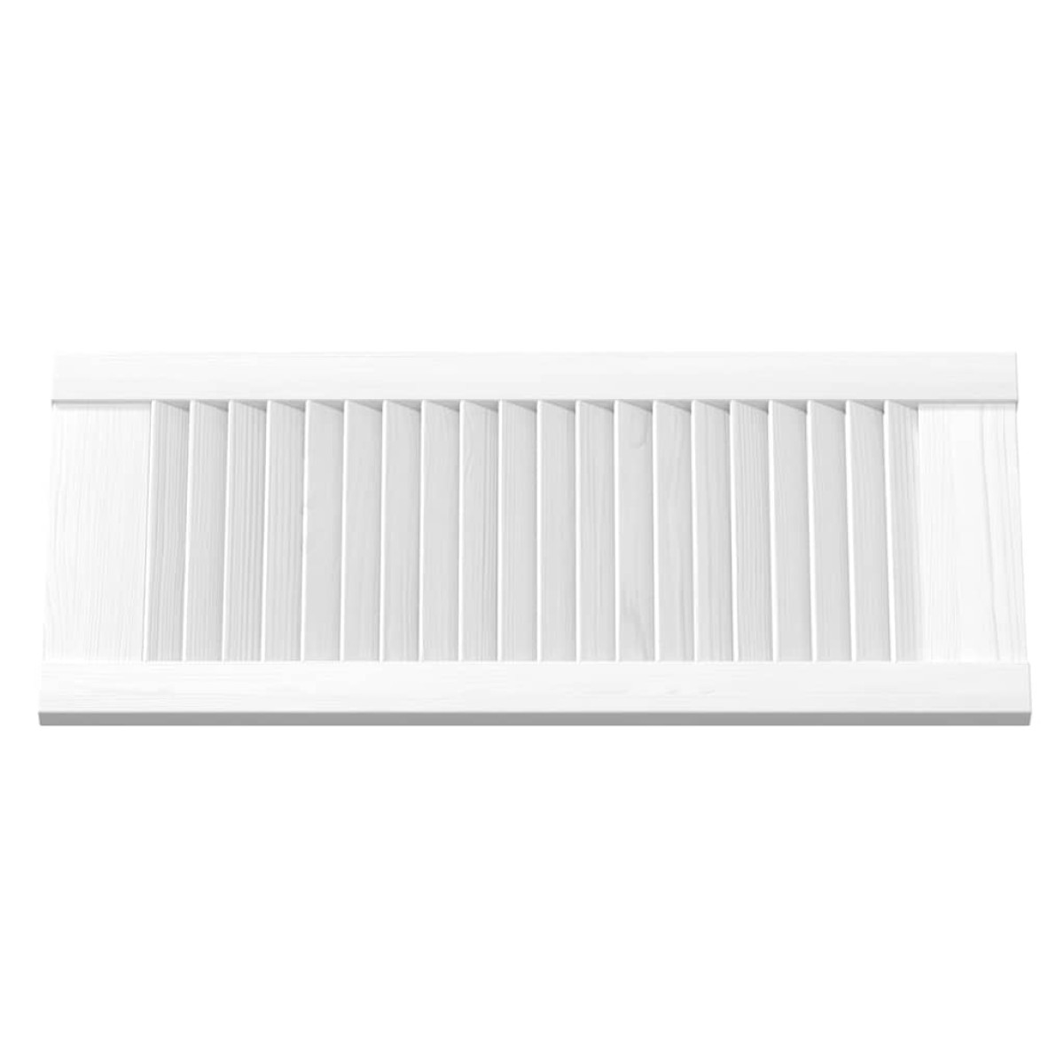 vidaXL Πόρτες ντουλαπιών Louvred Design 4 τεμάχια Λευκό 69x29,5 cm
