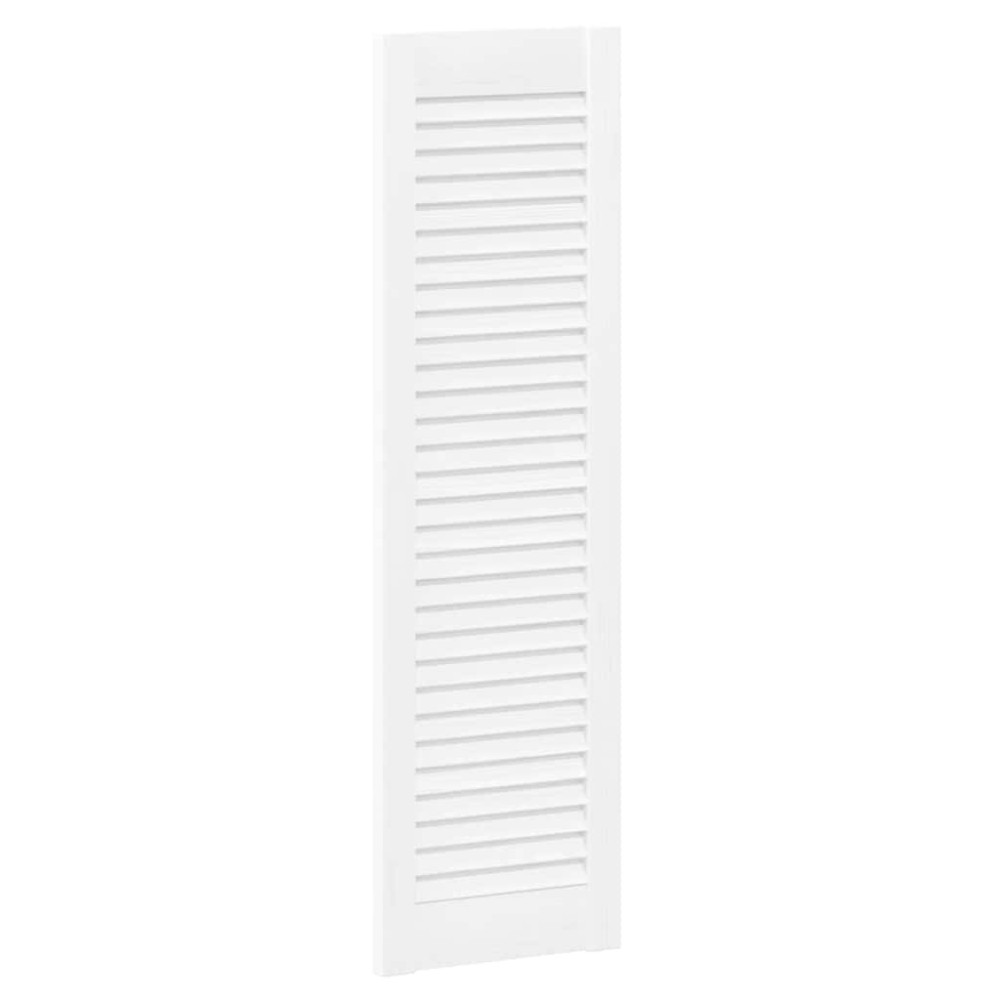 vidaXL Πόρτα ντουλαπιού Louvred Design Λευκό 99x29,5 cm