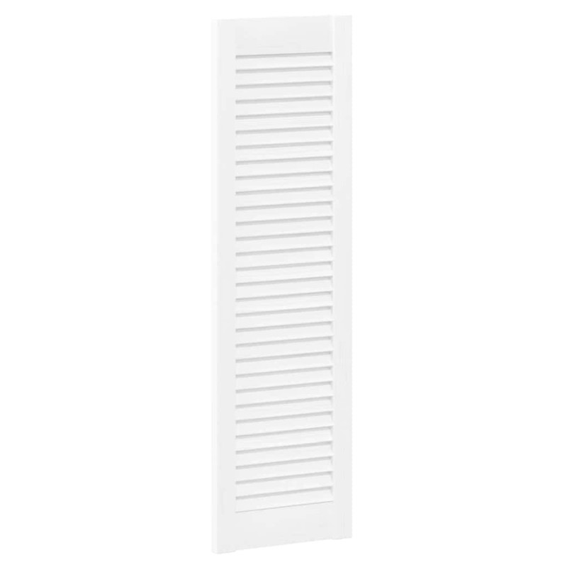 vidaXL Πόρτα ντουλαπιού Louvred Design Λευκό 99x29,5 cm
