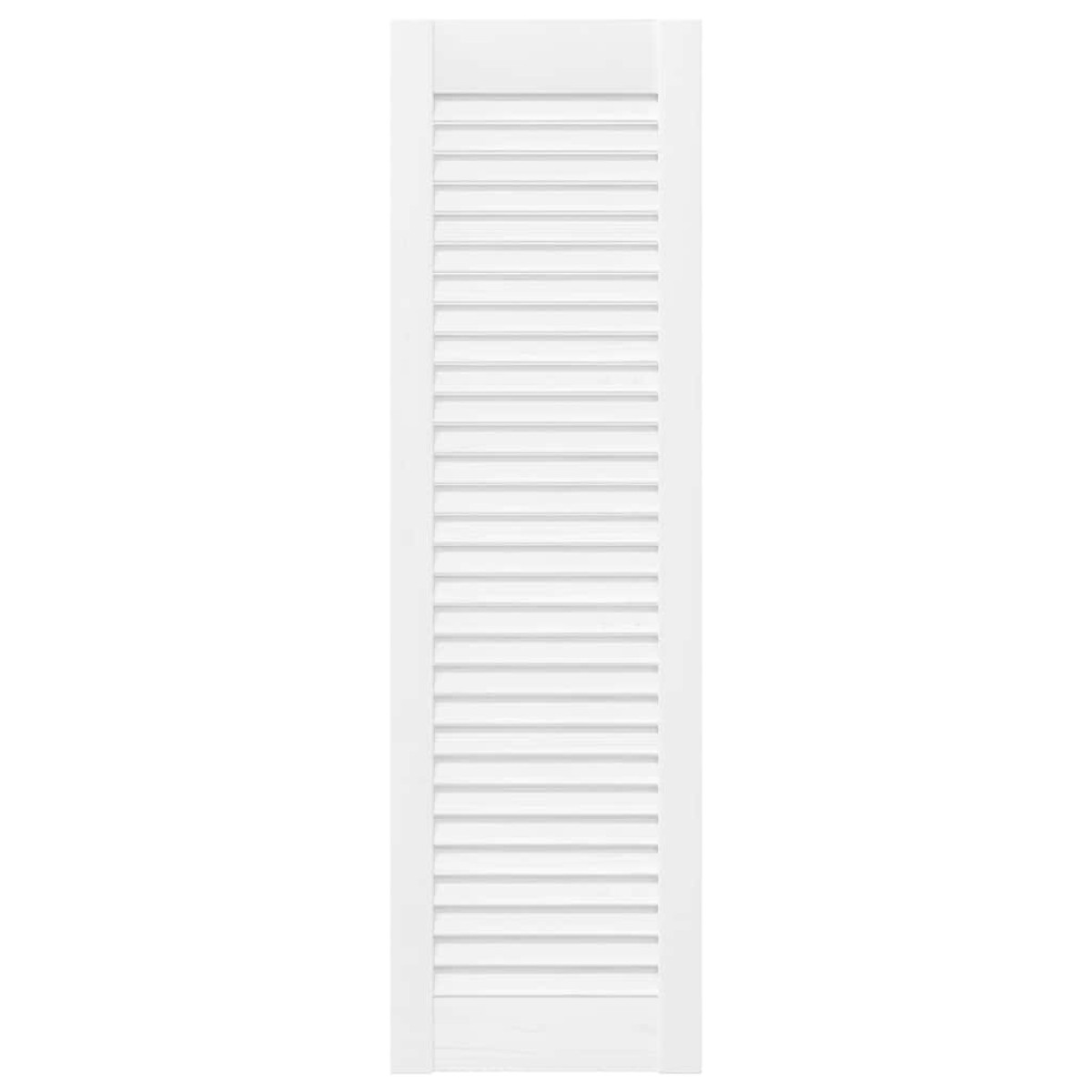 vidaXL Πόρτα ντουλαπιού Louvred Design Λευκό 99x29,5 cm