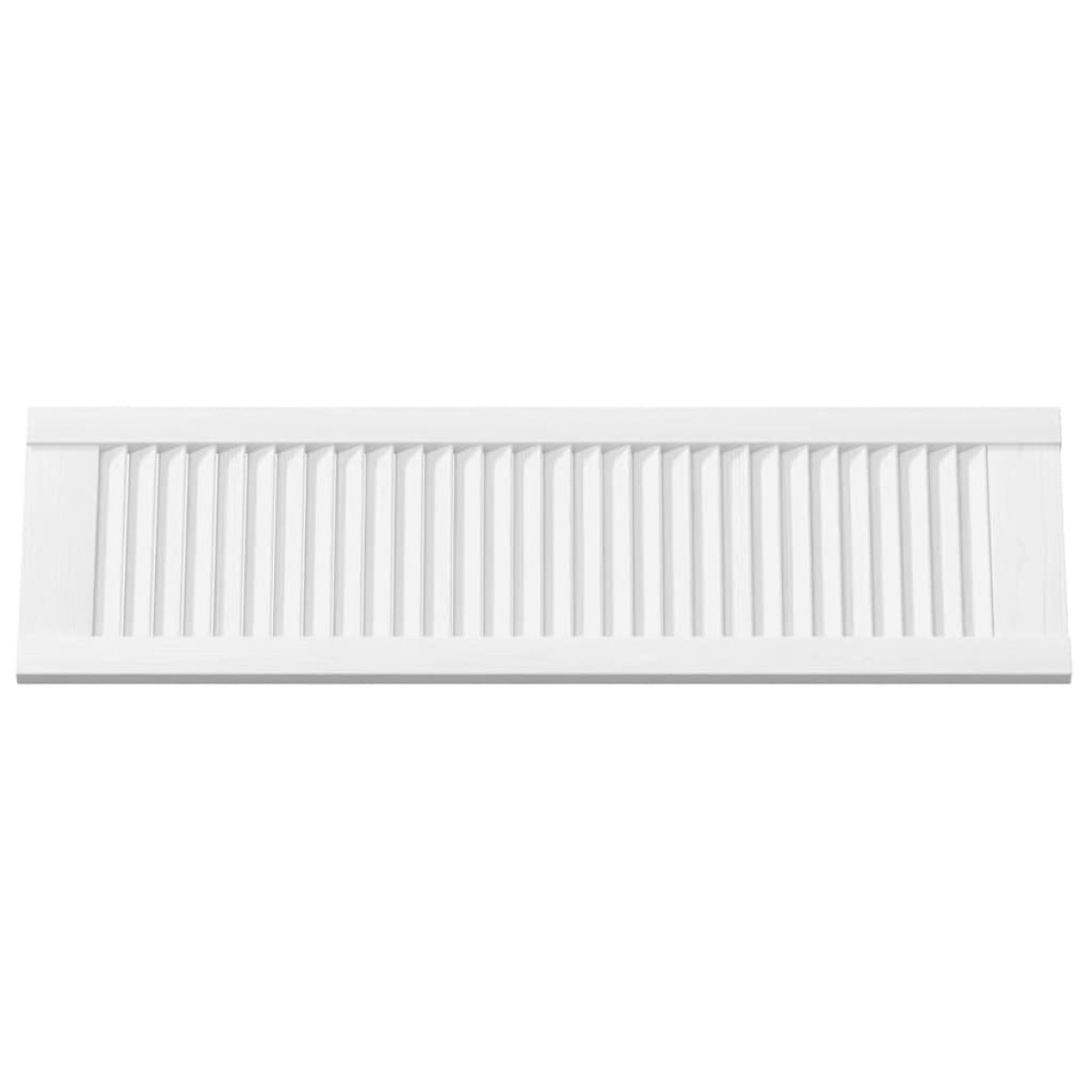 vidaXL Πόρτα ντουλαπιού Louvred Design Λευκό 99x29,5 cm