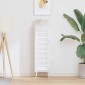 vidaXL Πόρτα ντουλαπιού Louvred Design Λευκό 99x29,5 cm