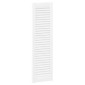 vidaXL Πόρτες ντουλαπιών Louvred Design 2 τεμάχια Λευκό 99x29,5 cm