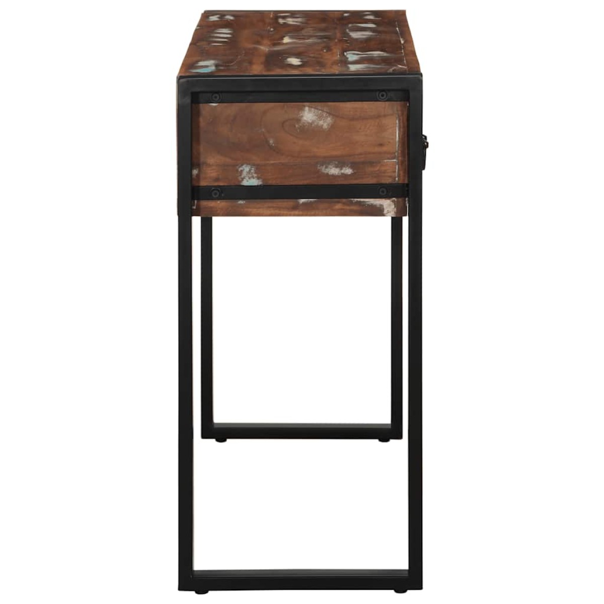 vidaXL Τραπέζι κονσόλας Πολύχρωμο 100x35x75 cm Στερεό ξύλο ανακτημένο