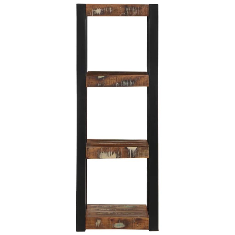 vidaXL Ράφι τοίχου Πολύχρωμο 35x35x100 cm Στερεό ξύλο ανακτημένο