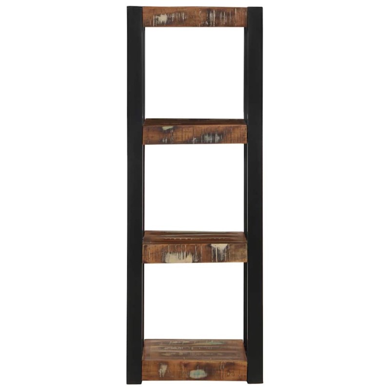 vidaXL Ράφι τοίχου Πολύχρωμο 35x35x100 cm Στερεό ξύλο ανακτημένο