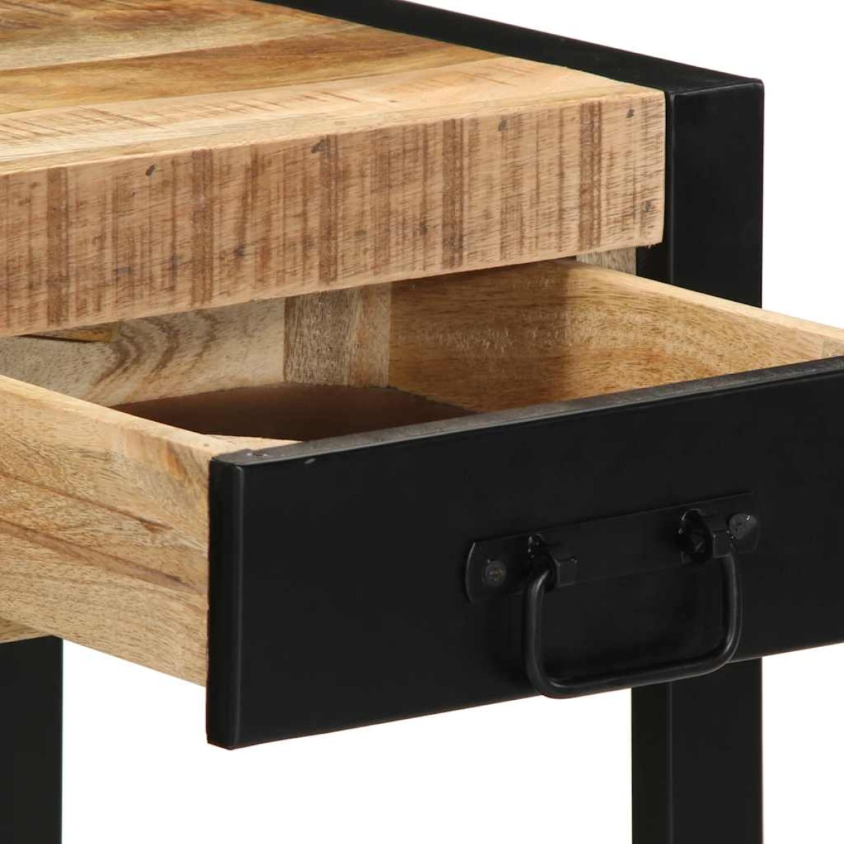 vidaXL Side Table 40x40x50 cm Στερεό ακατέργαστο ξύλο Mango