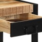vidaXL Side Table 40x40x50 cm Στερεό ακατέργαστο ξύλο Mango