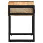 vidaXL Side Table 35x35x50 cm Στερεό ακατέργαστο ξύλο Mango